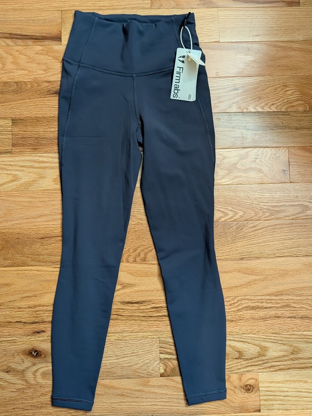 Firm Abs High Waisted Thickened Leggings Bristol Blue Women's S NWT Pocket